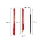 Ручка BRAUBERG BP-GT GLD RED красная, 0,7 мм, линия письма 0,35 мм 144506