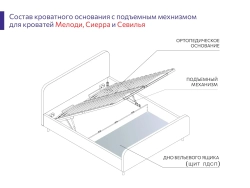 Ортопедическое основание с подъемным механизмом + щит ЛДС