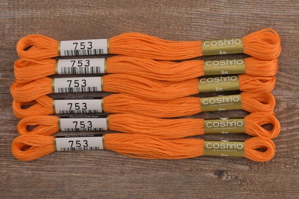 Мулине Lecien Cosmo, цв. 0753 / 6 мот. по 8 метров, в 6 сложений