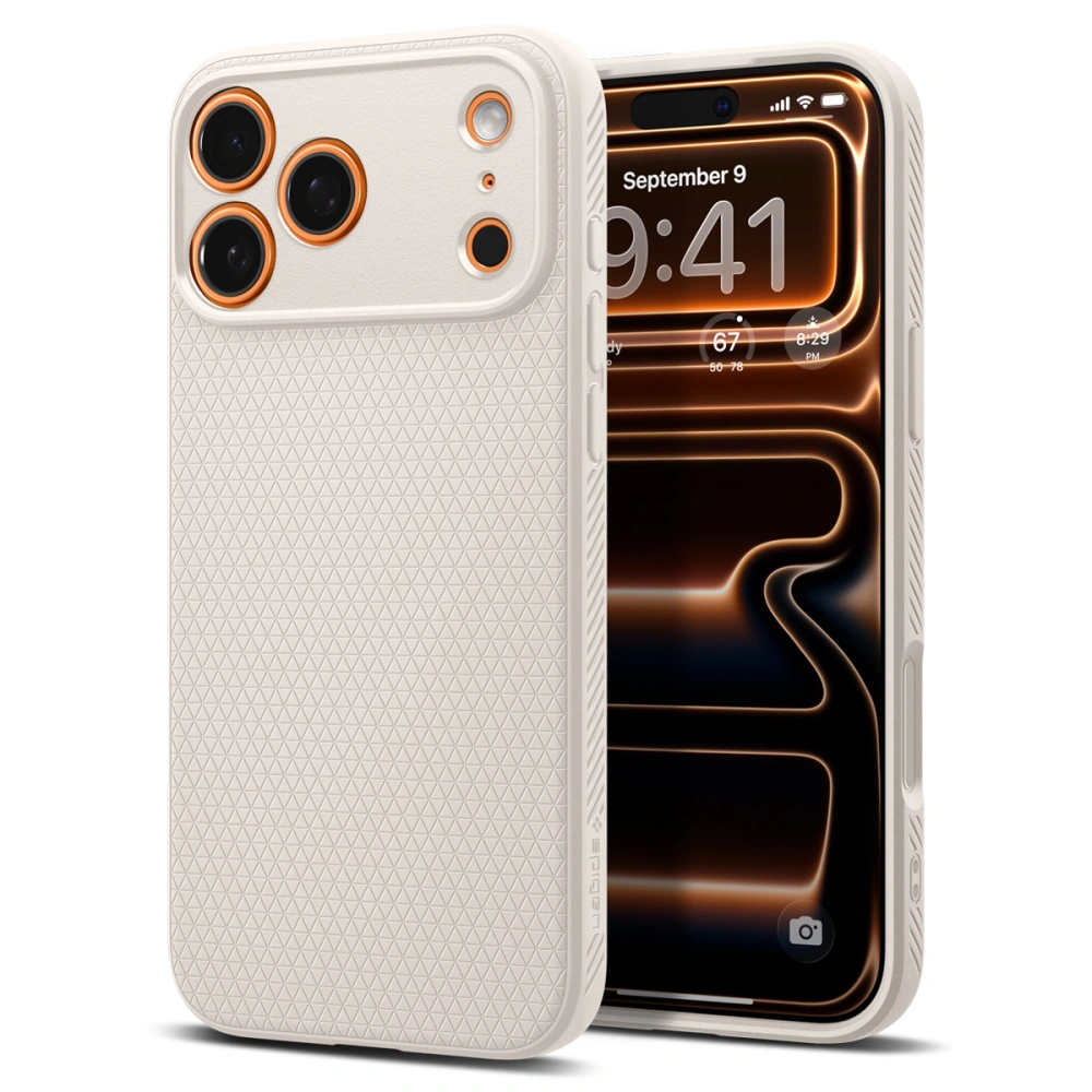 Чехол Spigen Liquid Air для iPhone 17 Pro Natural Titanium