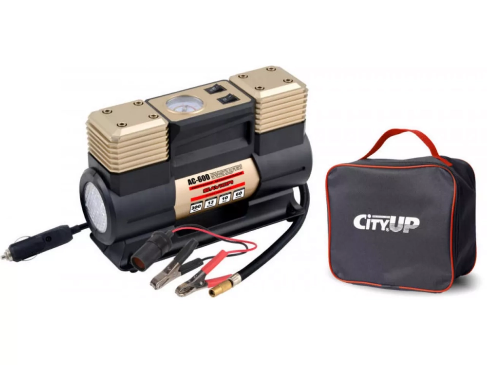 Компрессор "СityUp" AС-600 Savior 2х поршн 300Вт,60л/мин