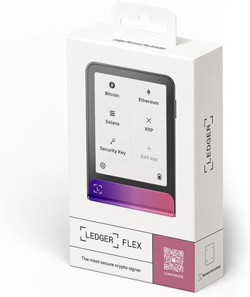 Аппаратный криптовалютный кошелёк Ledger Flex, Малиновый | Crimson Magenta