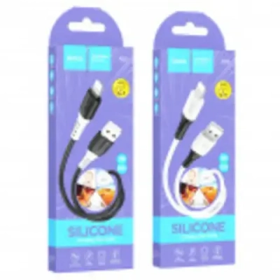 Кабель HOCO X82 USB-Lightning 2.4А 1м Silicone Black