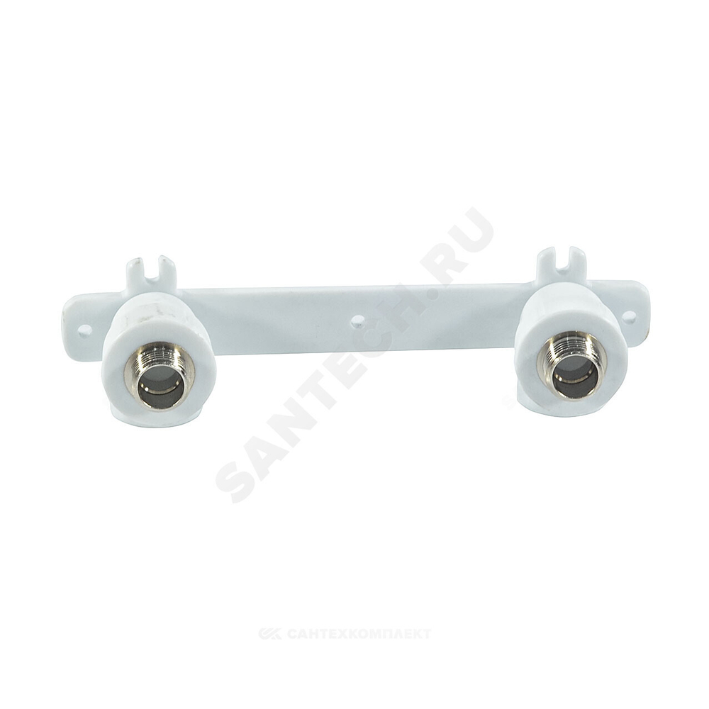 Планка монтажная PP-R белая Дн 25х1/2" НР под смеситель с водорозетками PRO VALFEX 10124220-PRO