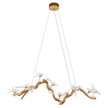 Подвесная люстра LED 36W 3000К 10378/1500P античная бронза Voa LOFT IT