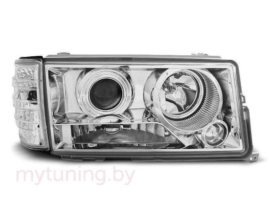 Передние фары chrome для Mercedes C W201