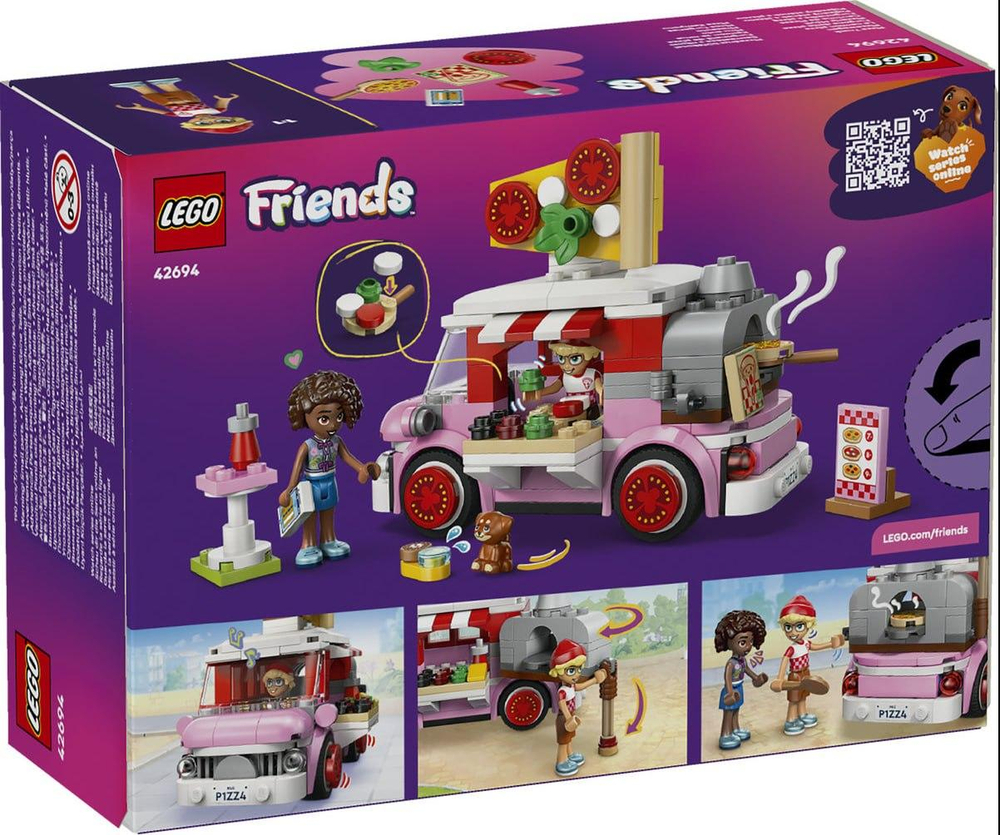 Конструктор Лего Френдс Грузовик для перевозки пиццы 42694 | LEGO Friends Pizza Truck | грузовик модель 190 деталей | 6+