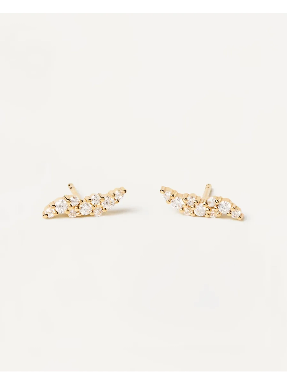 Серьги Natura серебро 925 пробы покрытое золотом
