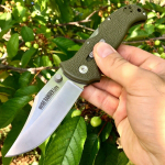 CS_21A Bush Ranger Lite - нож складной, рук-ть зелен. GFN, клинок 8Cr13MoV