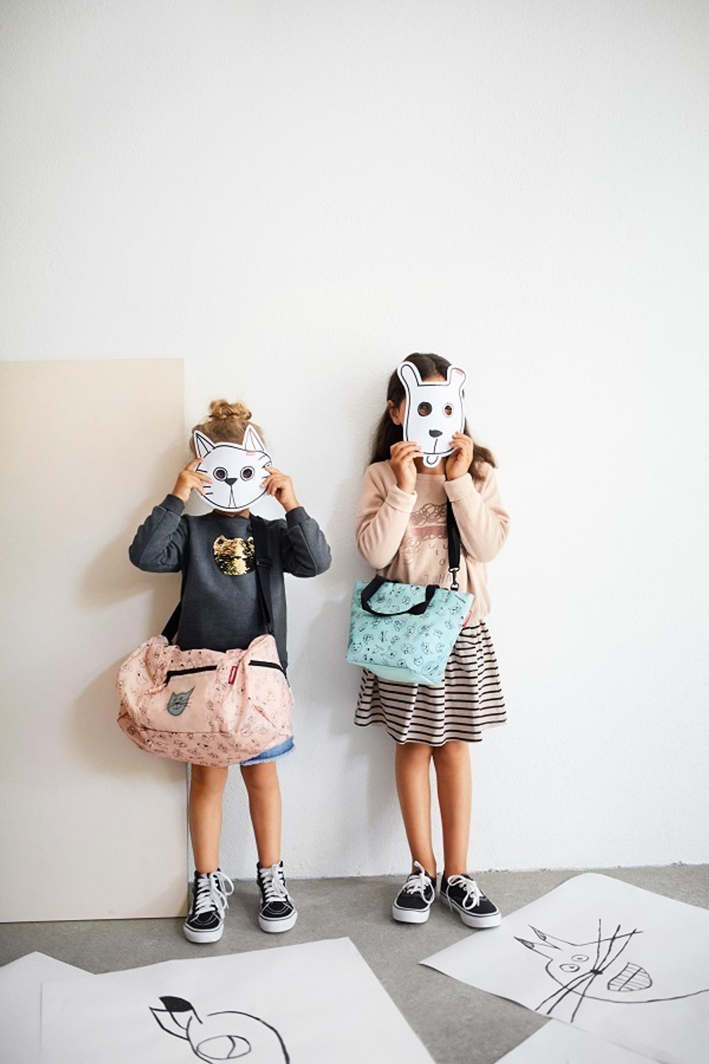 Сумка детская shopper xs cats and dogs rose
