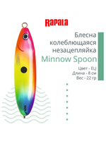 Блесна для рыбалки колебалка Minnow Spoon, 8см, 22гр