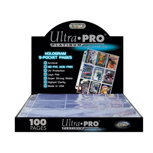 Ultra pro - упаковка листов для папки на кольцах (11 отверстий) Platinum (3х3)
