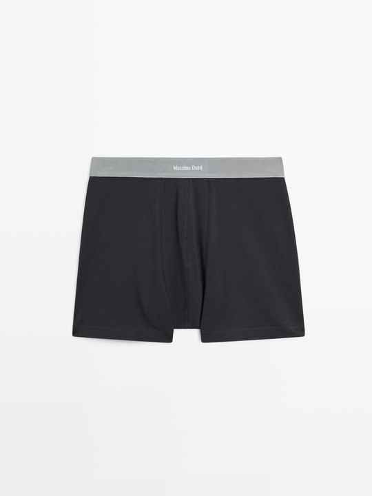 Massimo Dutti Боксеры с поясом и логотипом, темно-синий