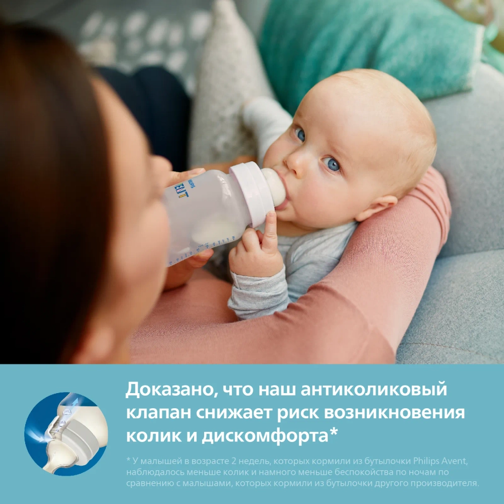 Бутылочка Philips Avent Anti-colic 0+мес 125мл SCY100/01
