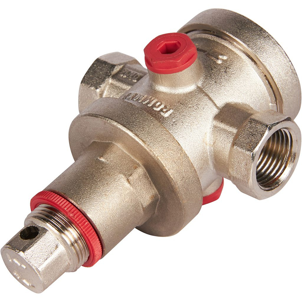Регулятор давления поршневой ROMMER - 1/2" (ВР/ВР, PN25, Tmax 100°C, настройка 1-6 бар)