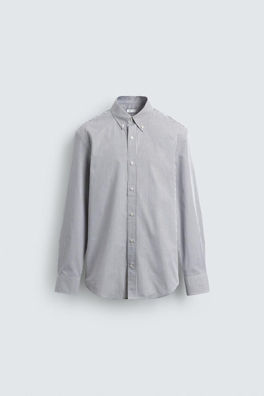 ZARA РУБАШКА REGULAR FIT В КЛЕТКУ, РЫЖЕВАТО-КОРИЧНЕВЫЙ