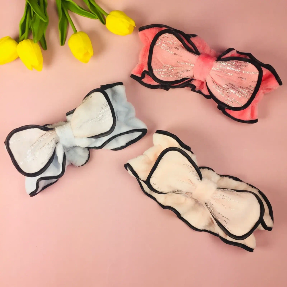 Повязка на голову «Beauty - Honey», микс 6 цветов, 17,5*5см ( упаковка белый ZIP пакет )