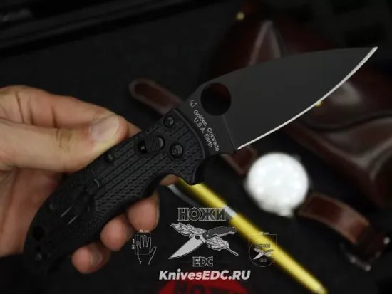 Складной нож Spyderco Manix 2 101PBBK2 c клинком из стали CTS-BD1, рукоять FRN