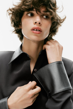 КОМБИНИРОВАННАЯ РУБАШКА С ПОДПЛЕЧНИКАМИ — ZARA