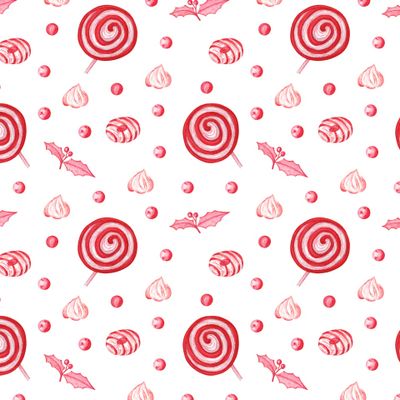 Рождественские леденцы на палочке (красный) / Christmas lollipops (red)