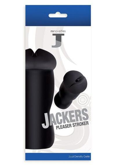 Чёрный мастурбатор Jackers Please (Цвет: черный)