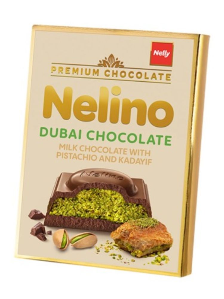Дубайский шоколад Nelly Nelino Фисташка и кадаиф 62 г x 10 шт