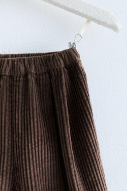 ZARA TIMELESS - ВЕЛЬВЕТОВЫЕ БРЮКИ BALLOON, КОРИЧНЕВЫЙ