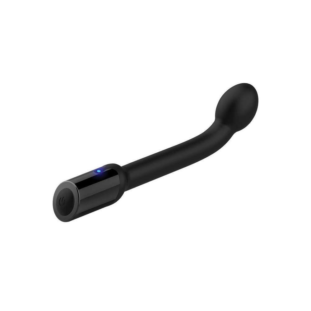 Черный вибростимулятор простаты Rechargeable Prostate Probe - 21,7 см. (Цвет: черный)