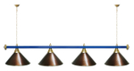 Лампа STARTBILLIARDS 4 пл. (плафоны золотые,штанга золотая,фурнитура золото)