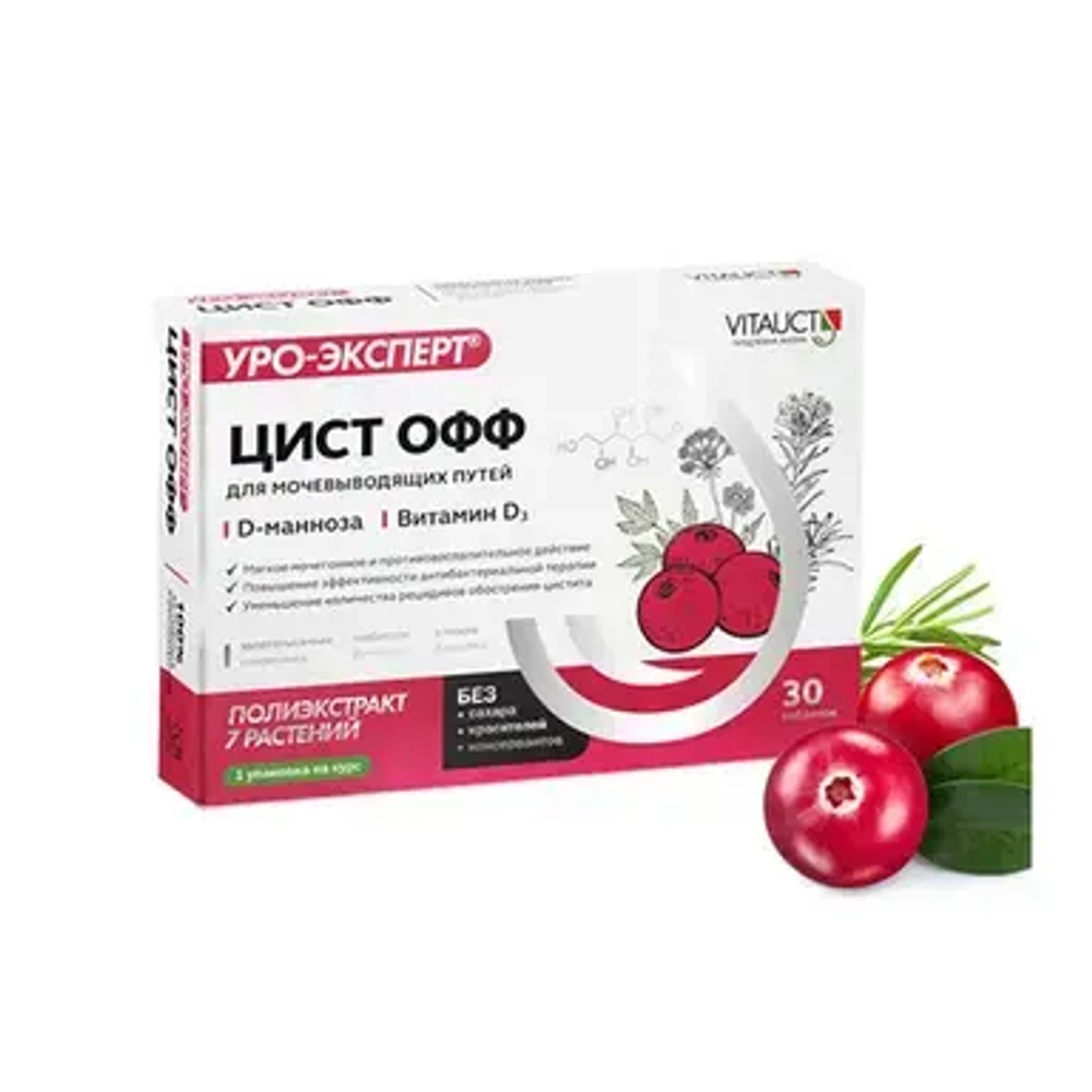 Vitauct, Uro-Expert Cyst OFF, 30 Tablets | Uro-ekspert Sist OFF, 30 tabletka