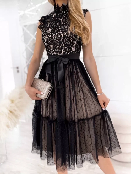 кружевное черное платье + plus size