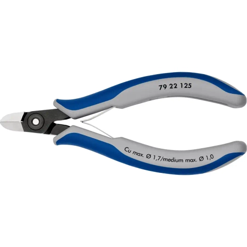 Прецизионные кусачки боковые для электроники чернёные 125 мм Knipex 79 22 125