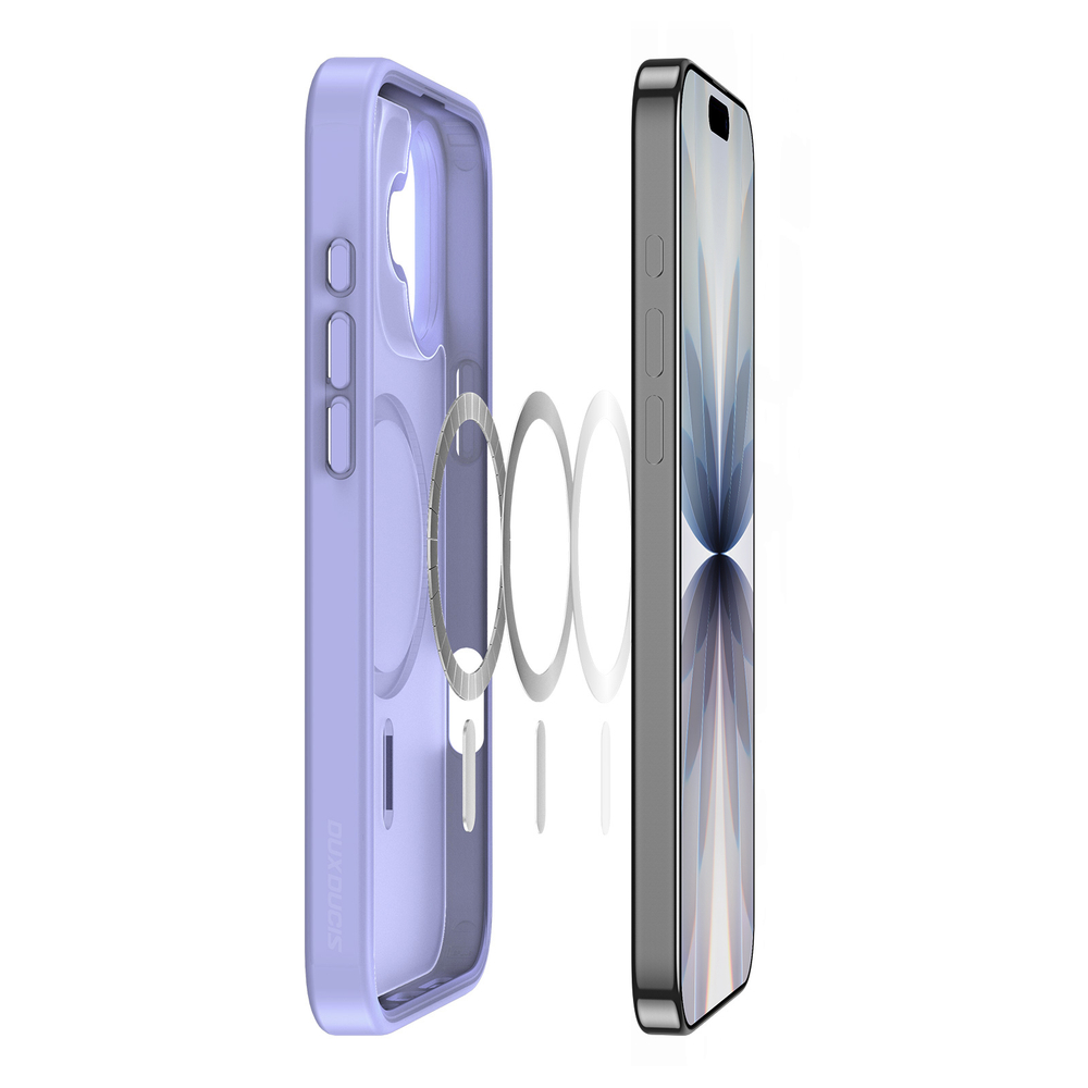 Матовый защитный чехол светло-фиолетового цвета с MagSafe для iPhone 17, серия Yind Series от Dux Ducis