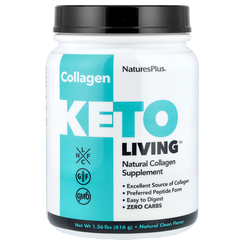 NaturesPlus, KetoLiving ™, натуральный коллаген, 616 г (1,36 фунта)