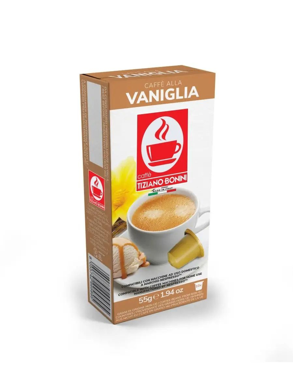 Кофе в капсулах Nespresso Bonini Ваниль, 10 шт