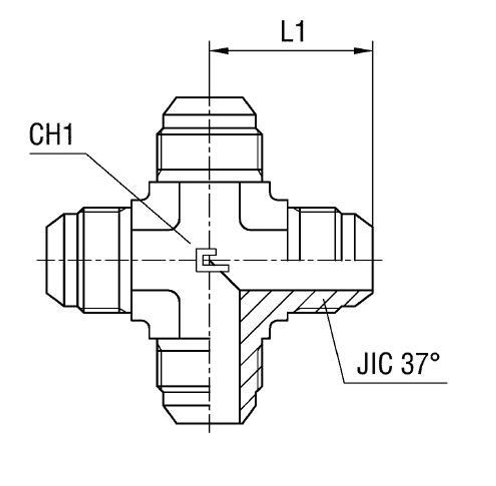 Соединение PX JIC 9/16