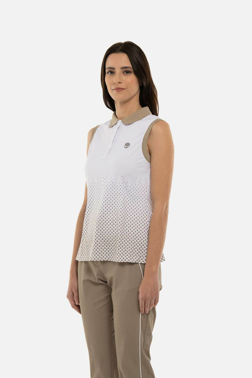 Женское поло Hydrogen GEOMETRIC DEGRADE’ TECH SLEVELESS POLO (GI1003)