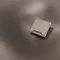 Накладка для розетки с заземлением, защитными шторками и крышкой Voltum S70 Платина VLSM000810
