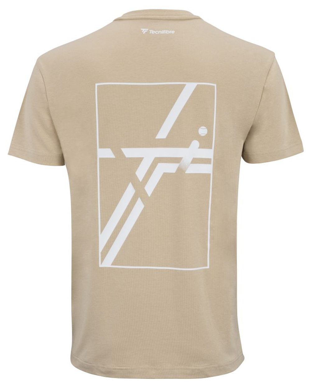 Мужская теннисная футболка Tecnifibre Graphic 2025 - sand