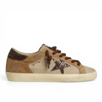 Golden Goose Super Star / Замша бежевые / рыжие