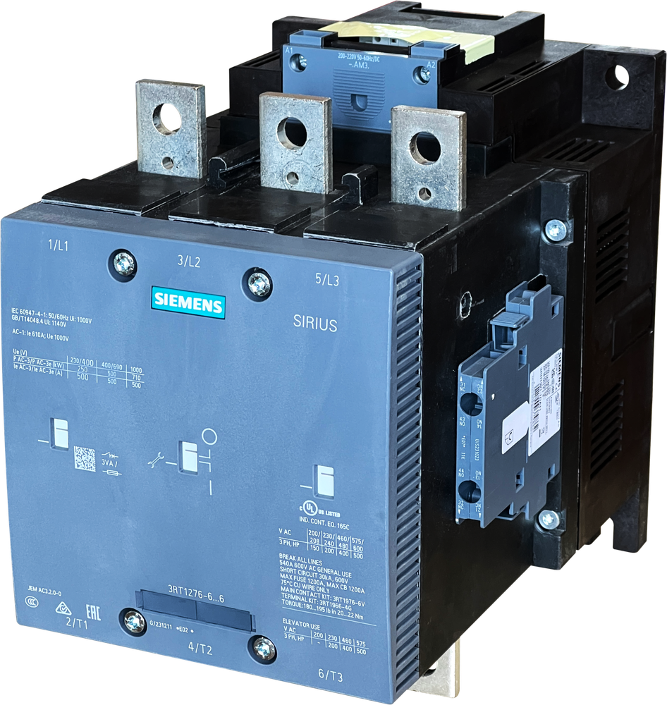 Вакуумный контактор Siemens 3RT1276-6AM36 Вакуумный контактор Siemens 3RT1276-6AM36