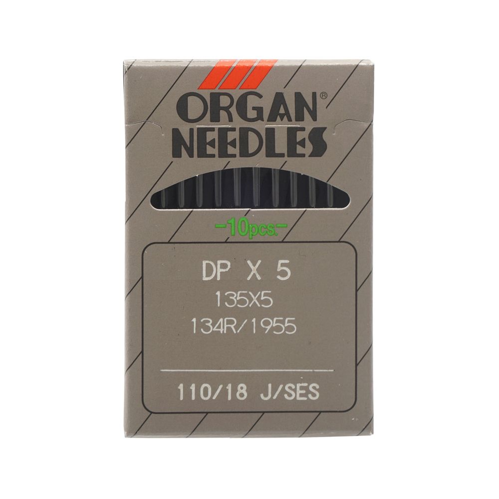 Иглы для промышленных швейных машин DPx5, №110 SES, 10 шт, Organ