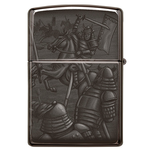 Зажигалка Zippo Knight Fight Design с покрытием High Polish Black