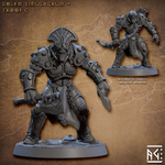 Кованный Констракт Warforged Воин Паладин Варвар Файтер Рыцарь Рейджер Охотник Следопыт 1 шт миниатюра для dnd, днд, pathfinder, фентези, Настольная игра, НРИ, Варгейм, РПГ