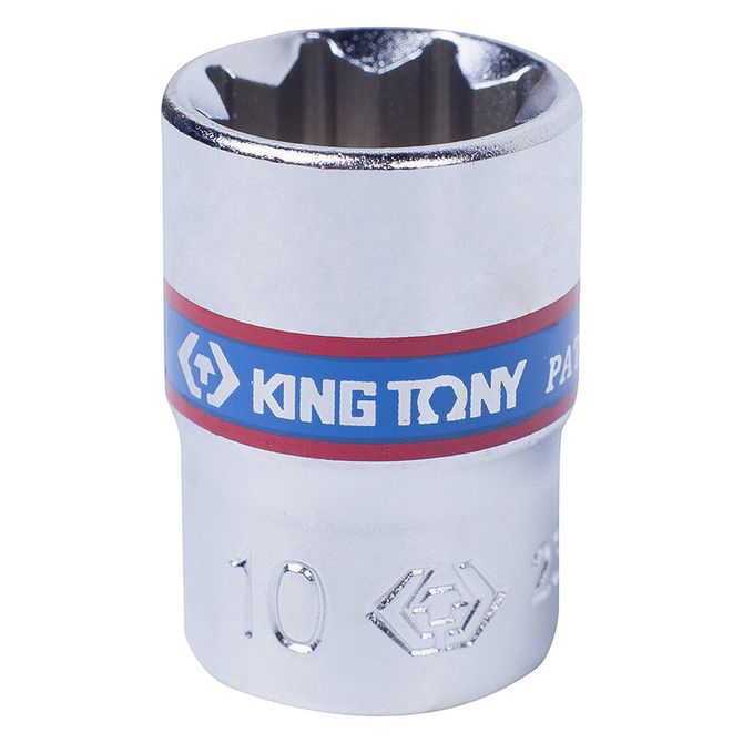 KING TONY (231010M) Головка торцевая восьмигранная 1/4", 10 мм