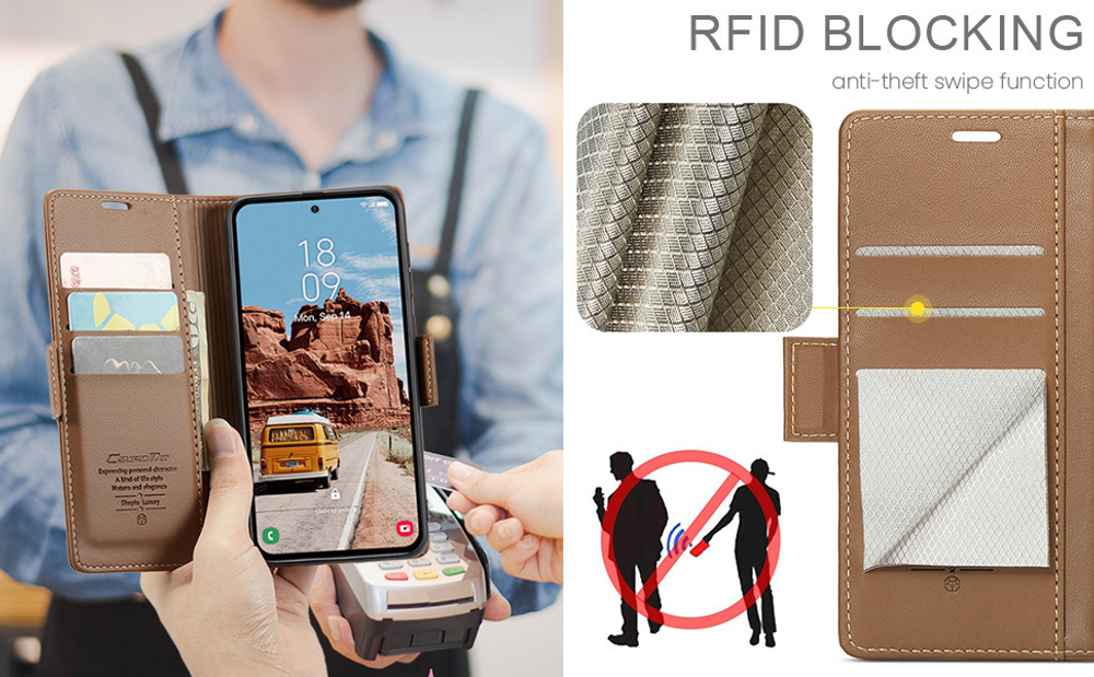 Чехол-книжка CaseMe Smooth Samsung Galaxy S25+