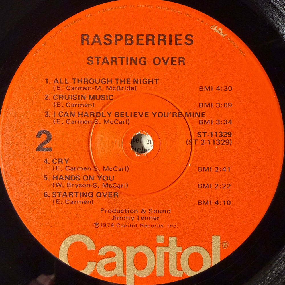 Raspberries ‎– Starting Over (США 1974г.) Т