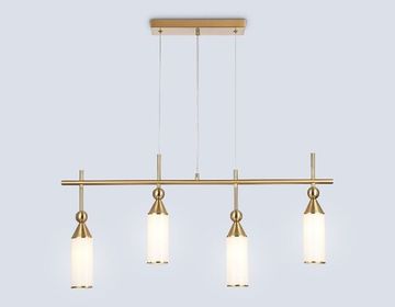 Светильник подвесной 4*E14 LH55274 белый / латунь High Light Heigh Light Ambrella