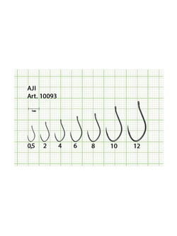 Крючок рыболовный AJI-RING 10093 №12