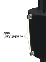 Бак теплообменник для бани 10 л, d115, AISI 439 1,0 мм